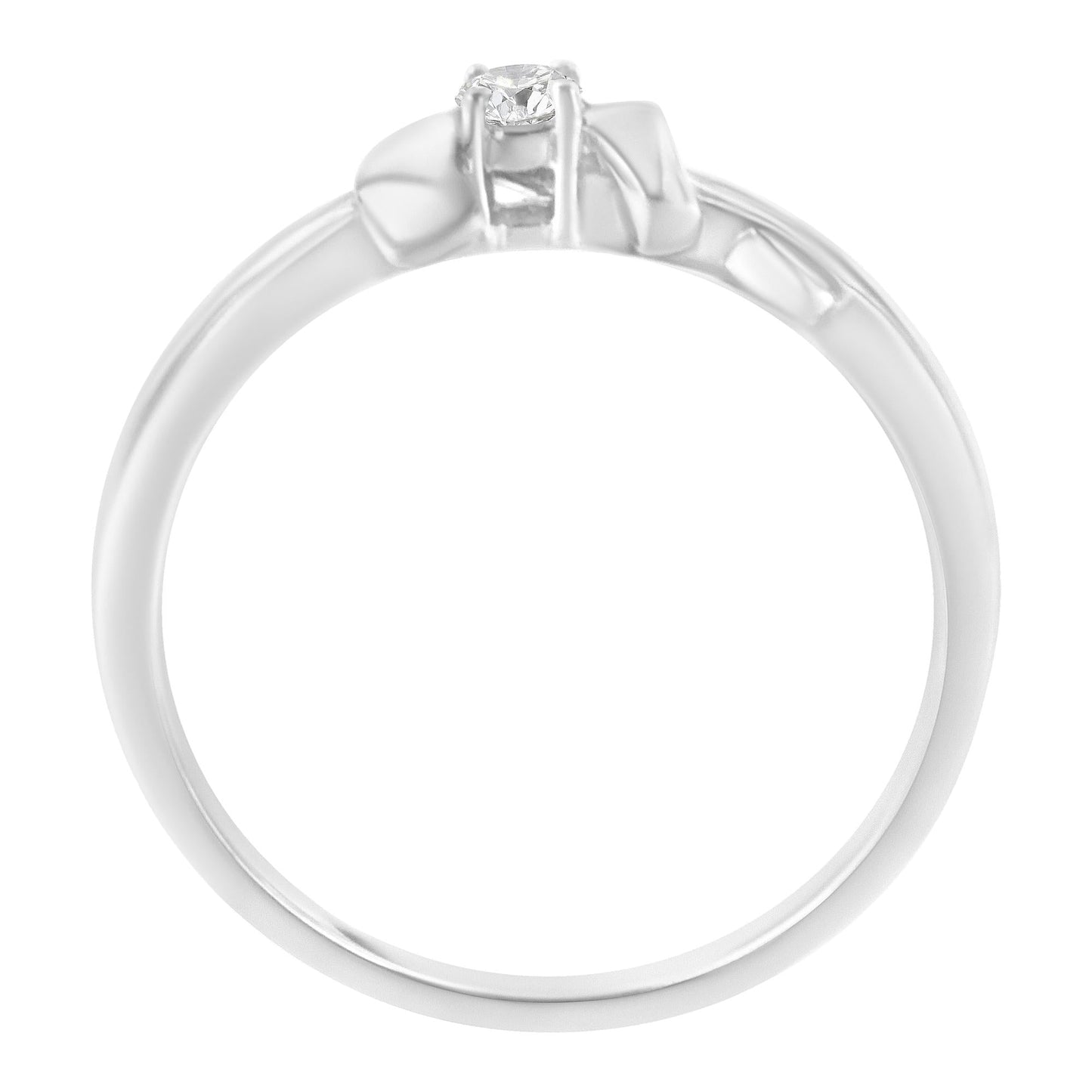 10K White Gold Diamond Promise Ring (1/10 Cttw, H-I Color, SI2-I1